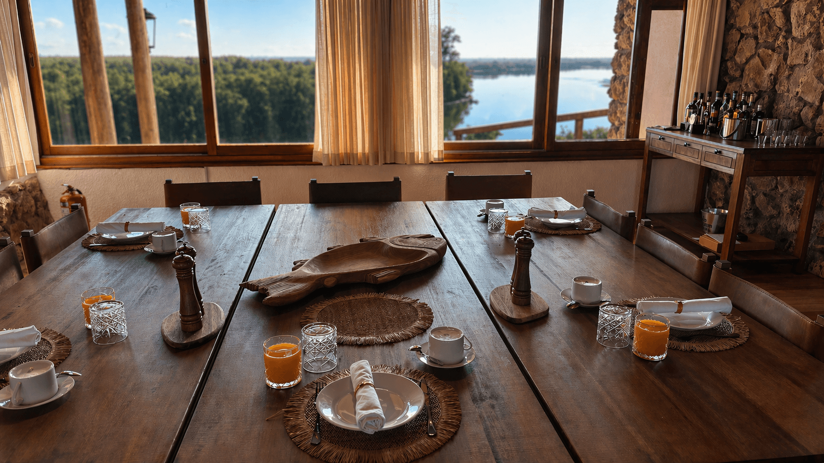 River-Facing Dining Room